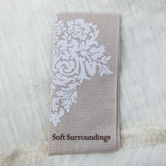 SOFT SURROUNDINGS Danielle Button Up Top Size Large - Picture 9 of 10